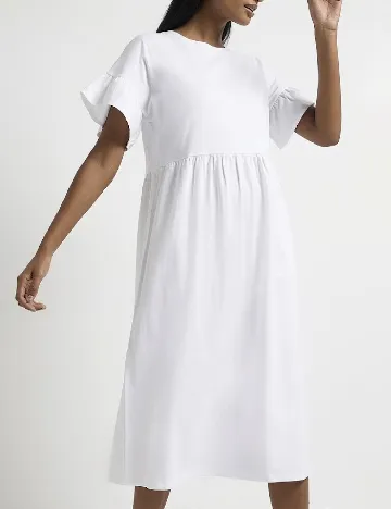 Rochie medie River Island, alb