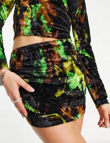 Fusta COLLUSION, mix culori