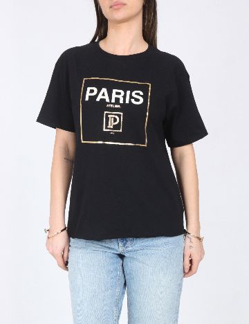 Tricou River Island, negru