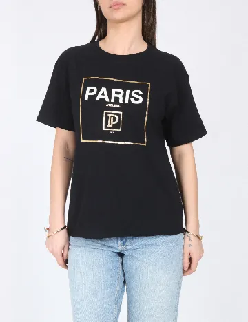 Tricou River Island, negru