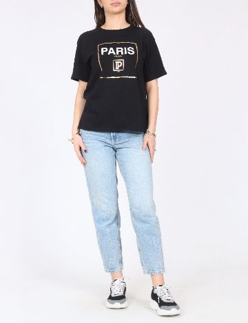 Tricou River Island, negru