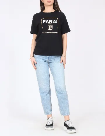 Tricou River Island, negru