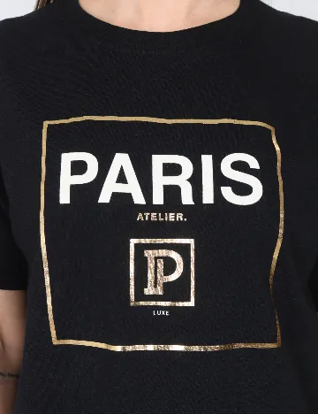 Tricou River Island, negru