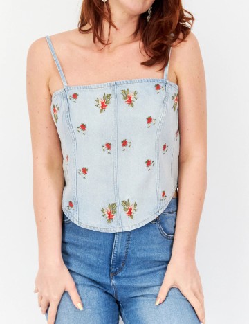 Top River Island, bleu