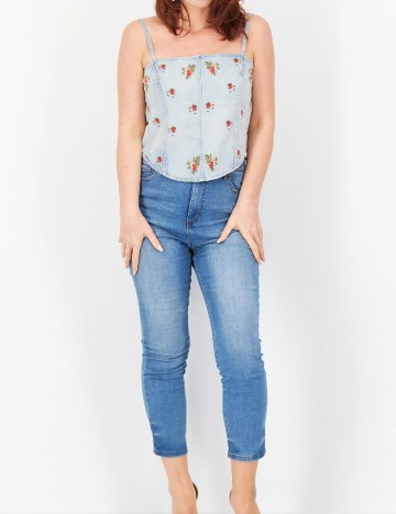 Top River Island, bleu