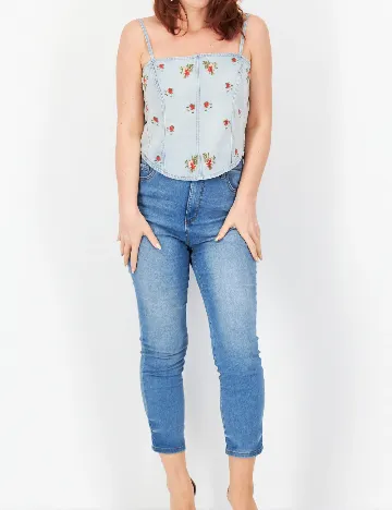 Top River Island, bleu