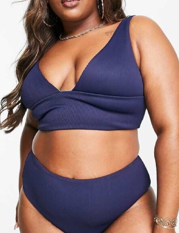 Sutien de baie reversibil We Are We Wear, bleumarin/verde