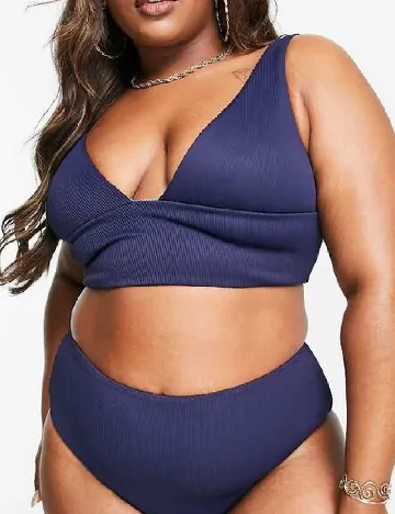 Sutien de baie reversibil We Are We Wear, bleumarin/verde