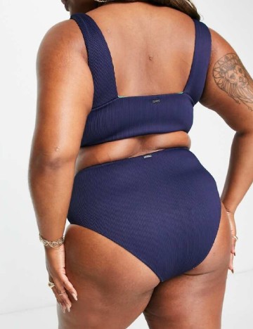 Sutien de baie reversibil We Are We Wear, bleumarin/verde