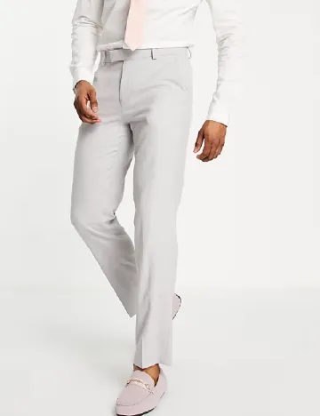 Pantaloni ASOS, gri deschis