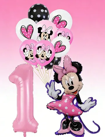 Set baloane cifra 2 SHEIN, roz