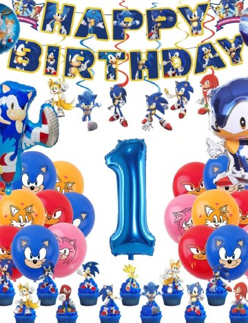 Set baloane cifra 5 SHEIN, mix culori