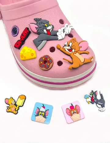 Set charmuri pentru saboti, 12 bucati SHEIN, mix culori