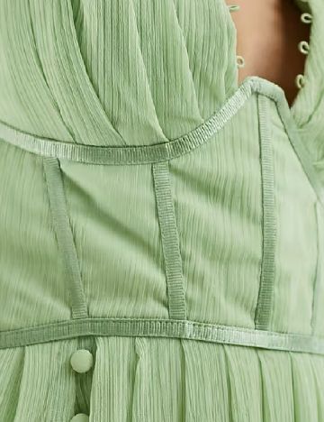 Rochie medie ASOS, verde