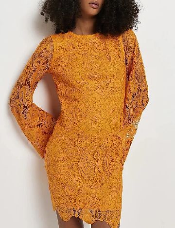 Rochie scurta River Island, portocaliu