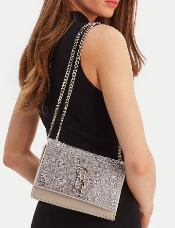 Geanta Steve Madden, crem