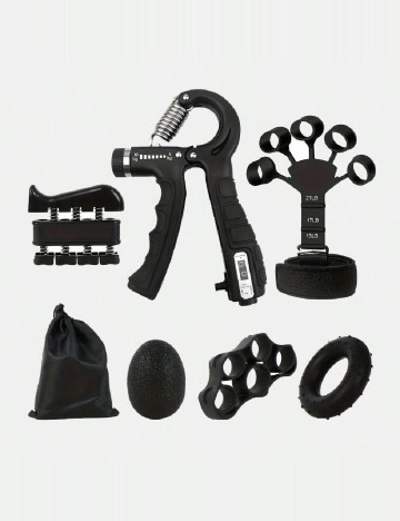 Set 6 în 1 pentru forța mâinii și antebraț SHEIN, negru