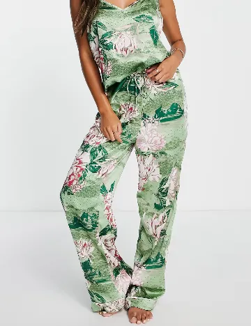 Pantaloni de pijama River Island, verde