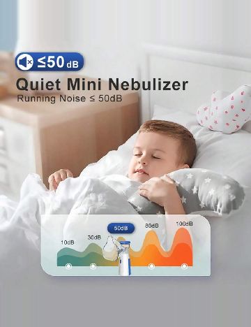 Nebulizator portabil cu ultrasunete SHEIN, alb