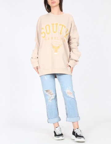 Bluza Oversize River Island, crem