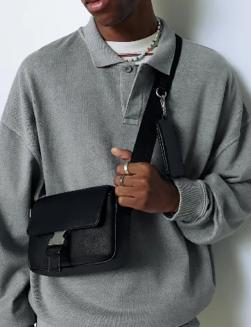 Borseta Pull&Bear, negru