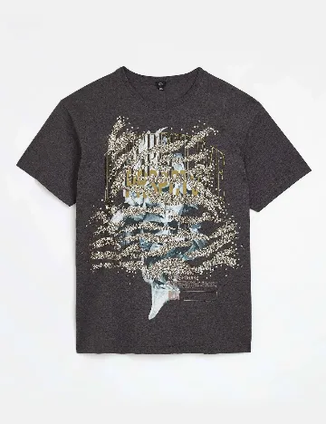 Tricou Oversize River Island, gri
