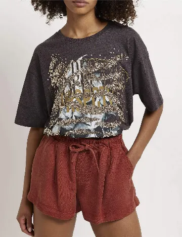 Tricou Oversize River Island, gri