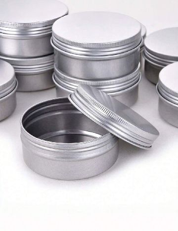 Set cutiute de aluminiu, 12 bucati SHEIN, gri