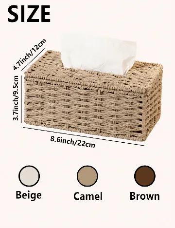 Cutie pentru servetele SHEIN, crem