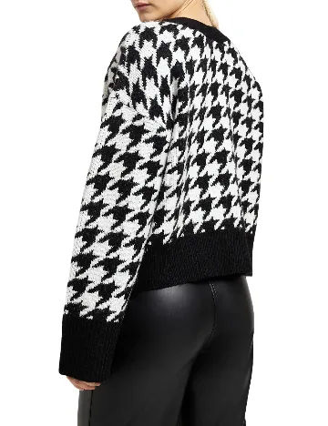 Cardigan River Island, negru/alb