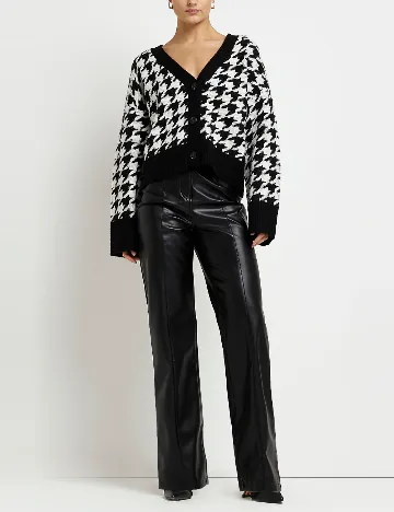 Cardigan River Island, negru/alb