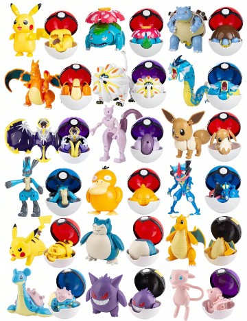 Figurina Pokémon Elf Ball random SHEIN, mix culori