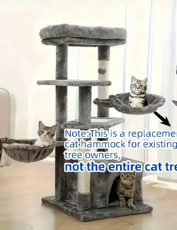 Hamac pentru pisici SHEIN, gri