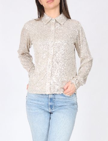 Camasa River Island, argintiu