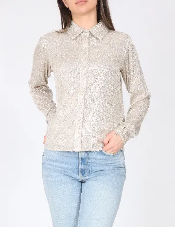 Camasa River Island, argintiu