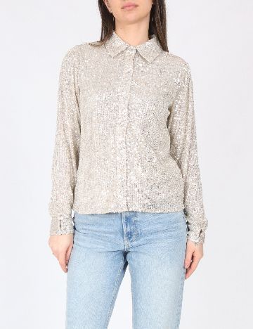 Camasa River Island, argintiu