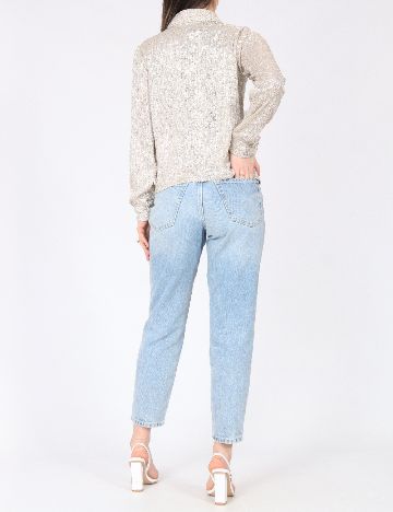 Camasa River Island, argintiu