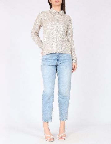 Camasa River Island, argintiu