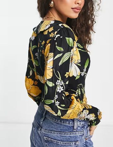 Top River Island, floral print