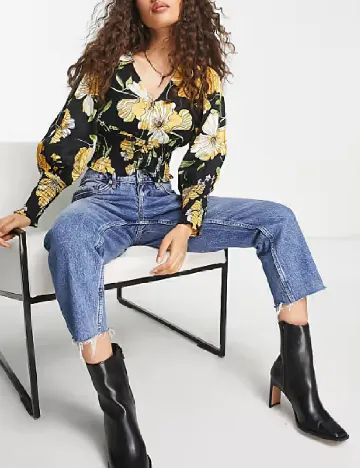 Top River Island, floral print