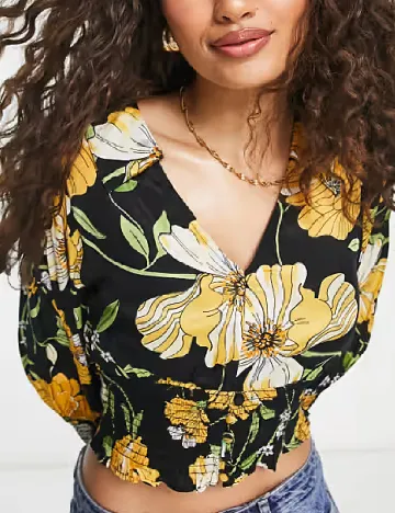 Top River Island, floral print