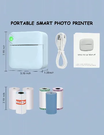 Mini imprimanta portabila SHEIN, mix culori