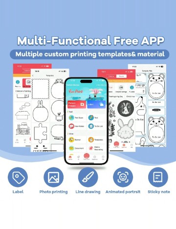 Mini imprimanta portabila SHEIN, mix culori