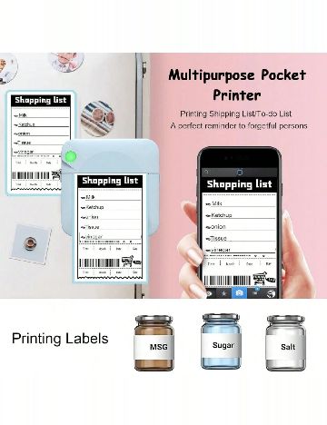 Mini imprimanta portabila SHEIN, mix culori