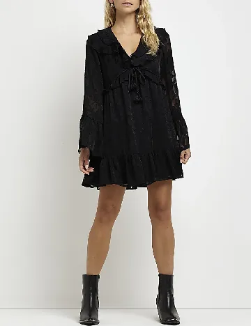 Rochie scurta River Island, negru