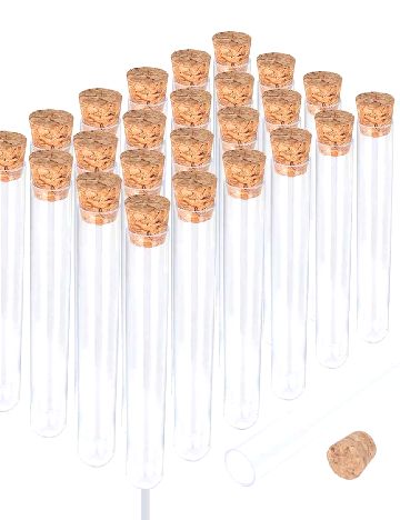 Set eprubete, 20 bucati SHEIN, transparent