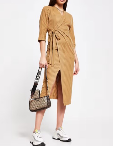 Rochie medie River Island, maro