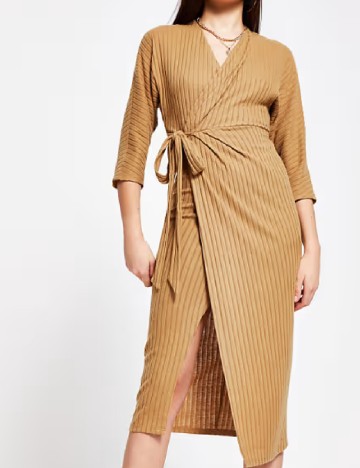Rochie medie River Island, maro
