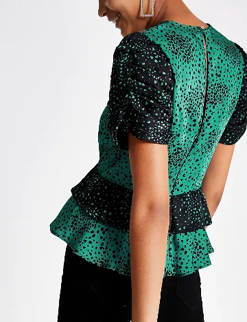 Bluza River Island, verde/negru