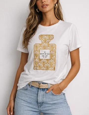 Tricou River Island, alb